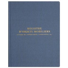 Registre 'Objets mobiliers spécial brocanteurs'