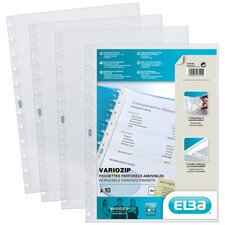 ELBA Pochettes pour protège-documents Vario-Zipp, format A4,