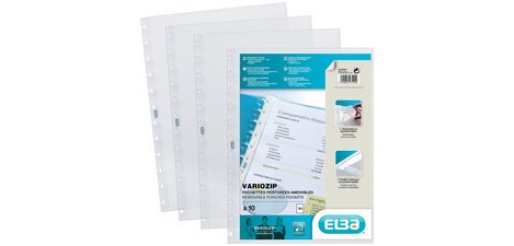 ELBA Pockets for Vario-Zipp document protectors, A4 size,