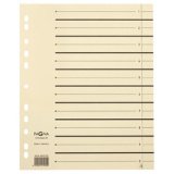 herlitz Intercalaires, A4, carton kraft, beige