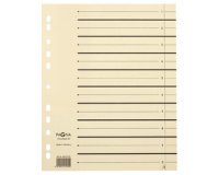 Herlitz tabbladen, A4, kraftkarton, beige