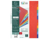 Tabbladen in echt soepel glanskarton 225g/m2 met 12 blanco tabs. - Geassorteerd