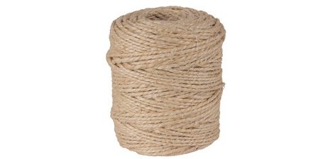 Sisal twine spool, natural fiber, 150 m