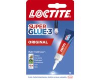 Colle instantanée SUPER GLUE-3 Original, tube de 3 g