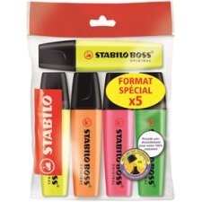 Markeerstift 'BOSS ORIGINAL' - eco pack van 5 stuks