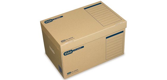 Tric System archive box, with lid, brown