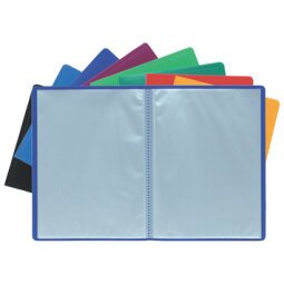 Display Book PP A4 60 Pkts Yellow - Light blue