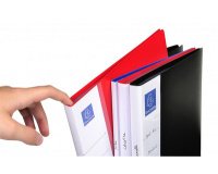 Protège-documents en polypropylène rigide avec porte étiquette 3 faces Up Line Opaque 80 vues - A4