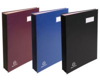 Signature book expanding spine Direction - 12 compartments - A4 - Burgundy