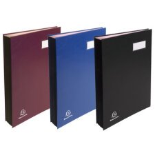 Signature book expanding spine Direction - 12 compartments - A4 - Burgundy