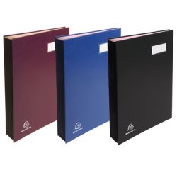 Signature book expanding spine Direction - 12 compartments - A4 - Burgundy