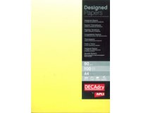 Papier pré-imprimé, A4, 80 g/m2, dégradé jaune