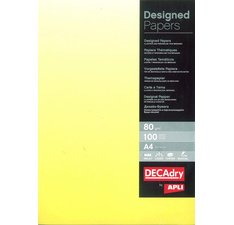 Papier pré-imprimé, A4, 80 g/m2, dégradé jaune