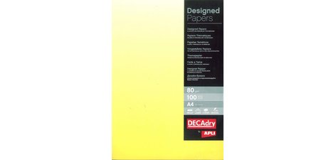 Papier pré-imprimé, A4, 80 g/m2, dégradé jaune