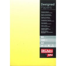 Papier pré-imprimé, A4, 80 g/m2, dégradé jaune