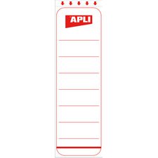 Zelfklevend rugetiket voor mappen, kort / breed