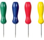 Aiguilles à picoter, avec manche en bois