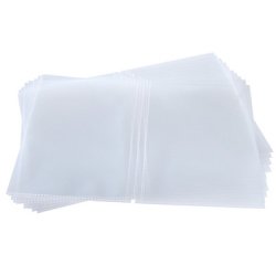 Double-pochette, A5, en plastique, transparent