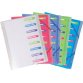 File ChromaLine Multi 3flp PP A4 8P - Assorted colours