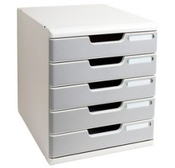 Module de classement MODULO A4, 3 tiroirs, bleu