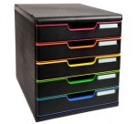 Module de classement MODULO, 3 tiroirs, noir