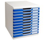 Module de classement MODULO, 3 tiroirs, noir