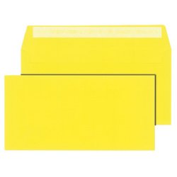 Enveloppes C6/5, sans fenêtre, jaune