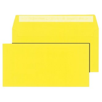 Enveloppes C6/5, sans fenêtre, jaune