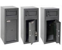 Coffre-fort de dépôt SS0992K, gris graphite