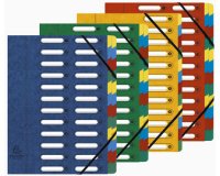 Sorteermap HARMONIKA® met uitrekbare rug en uitgesneden vensters - 24 indelingen