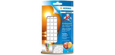 Pastille adhésive, amovible, réutilisable, blanc