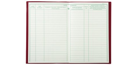 Maintenance book for transport vehicles - Official model - Format 21x13.5 cm