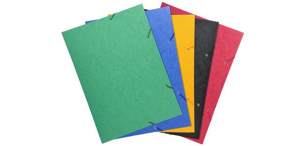 Elastomap met 3 kleppen in glanskarton 600gm2 - A3