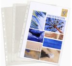 Pochettes perforées Exacompta A4 PVC lisse 8/100e - Paquet de 100