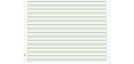 "2000 feuilles de listing zoné vert 380x11"" 1pli Bandes Caroll Non Détachables 70g"