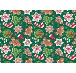 Papier cadeau de Noël 'sucre d'orge'