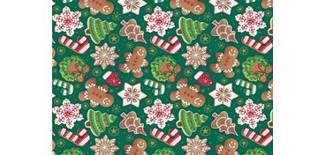 Papier cadeau de Noël 'sucre d'orge'