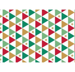 Papier cadeau de Noël 'triangles'