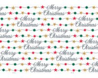 Papier cadeau de Noël 'guirlande étoilée'