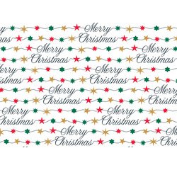 Papier cadeau de Noël 'guirlande étoilée'