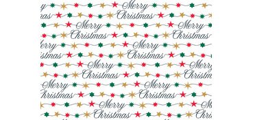Christmas wrapping paper 'starry garland'