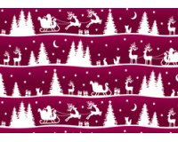 Papier cadeau de Noël 'traineaux élans'
