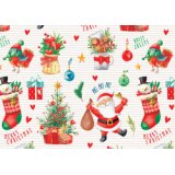 Papier cadeau de Noël 'père Noël'