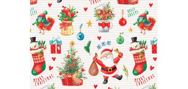 Papier cadeau de Noël 'père Noël'