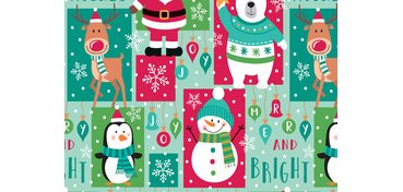 Christmas wrapping paper 'snowman bear'