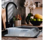 Egouttoir à vaisselle 'pierre' avec plateau