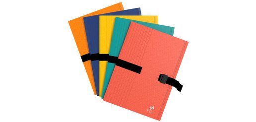 Chemise à sangle Bicolor Recyc+, A4, carton