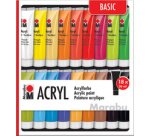 Kit de peinture acrylique, 18 x 12 ml, assorti