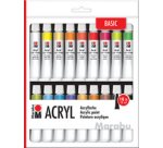Kit de peinture acrylique, 18 x 36 ml, assorti