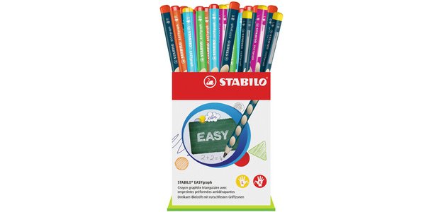 Graphite pencil EASYgraph, cardboard display of 36